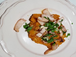 Calamar amb sobrassada